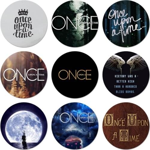 58mm Once Upon A Time Badge Brooch Pin Accessories For Clothes Backpack Decoration gift