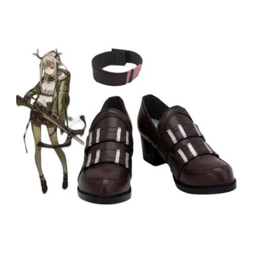 Arknights Firewatch Cosplay Boots Shoes Leather Women High Heel Shoes Costume Customized Accessories Halloween Party Shoes