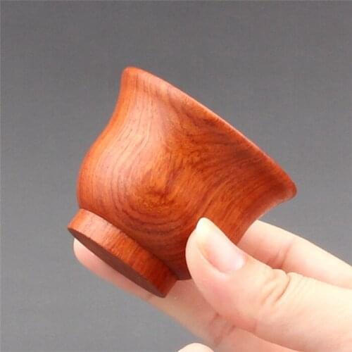 Mahogany cup, Burma pear, wooden wine cup, big fruit red sandalwood, small tea cup, tea bowl, kung fu tea set, tea ceremony