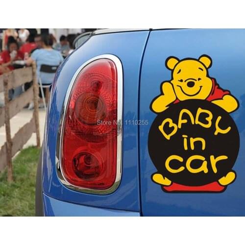 Aliauto Bear Baby in Car Sticker And Decal Accessories for Tesla Ford focus Chevrolet cruze Volkswagen Honda Hyundai Kia Lada