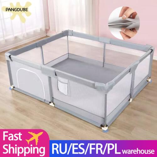 NEW 2M*2M Childrens Playpen with Foam Protector Baby Safety Fence Kids Ball Pit Playpen for Babies Indoor Toy Baby Playground