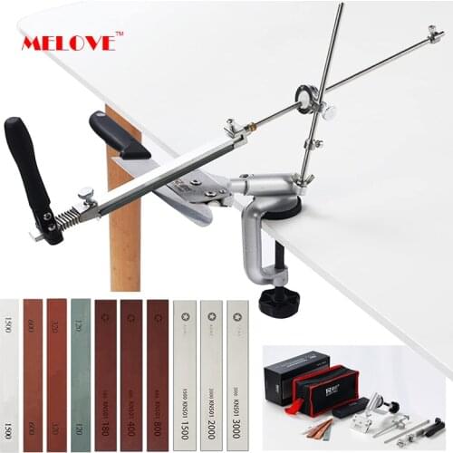 Fixed Knife Sharpener Professional Metal Material Sharpening System Diamond Grinder 120-3000# Whetstone Kitchen Tools