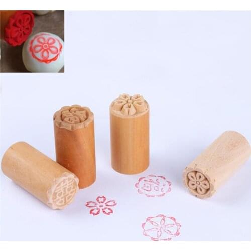 DIY Pastry Cake Biscuit Mould Handmade Wooden Dessert Seal Dim Skull Printed Wood Stamp Baking Tray Mould