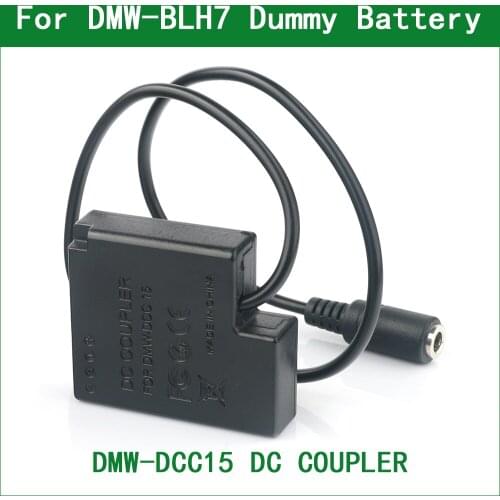 DMW-DCC15 DC Coupler Power Connector DMW-BLH7 Dummy Battery for Panasonic DMC-GM1 DMC-GM5 DMC-GF7 DMC-GF8 DMC-LX9 DMC-LX10