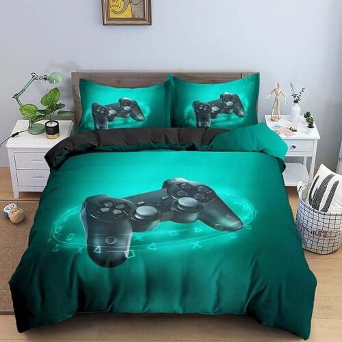 Game Handle Bedding Set Luxury Duvet Cover With Pillowcase Quilt Cover Queen King Bedding Cartoons Kids Boys Bed Cover Set