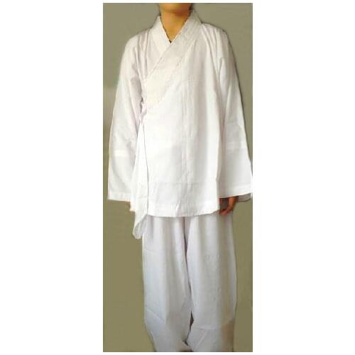 Cool Taoist clothing sets Tai chi suits martial arts uniforms shaolin monks robekung fu clothes white