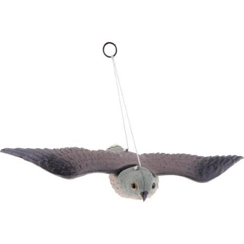 '' Flying '' bird of prey falcon life-size hanging bird terrier scarecrow for