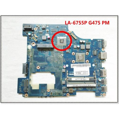 LA-6755P for LENOVO G475 Notebook PAWGC LA-6755P motherboard non-integrated DDR3 100% test