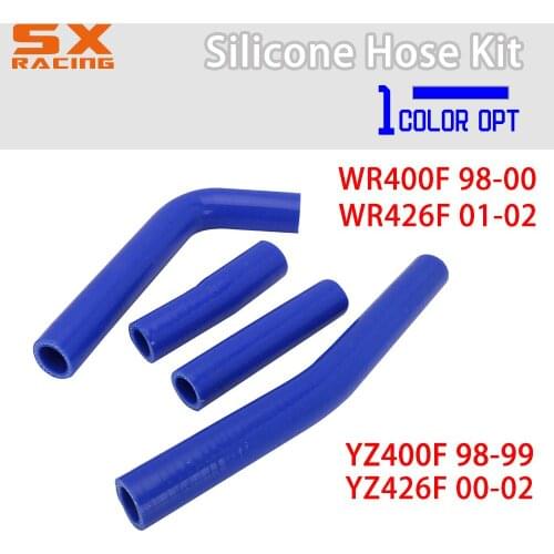 Motorcycle Blue Water Pipe Silicone Radiator Coolant Hose For YAMAHA WR400F WR426F YZ400F YZ426F WRF YZF 400 426 400F WR YZ F