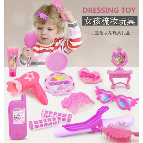 Girls Makeup Set Princess Cosmetics Make Up Set For Kids Pretend Play Make Up Toys For Children Kids Princess Dress Up Princess