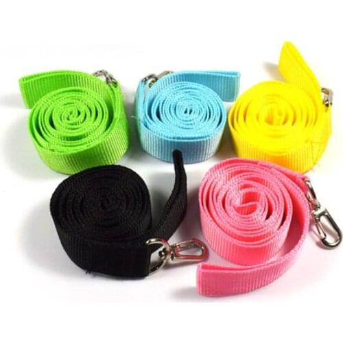 Cheap Width 2.5cm Pet Cat Dog Leash Nylon Leash for Dogs 1.2M Cats Dogs Harness Collar Leash Strap Belt Pink Blue Color