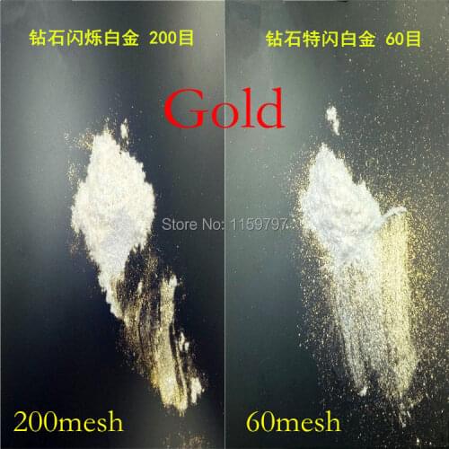 Highlight Gold Crystal Mermaid Pigment Mica powder pearlescent Diamond pigment For Eyeshadow & Nail art