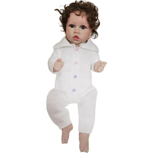 Newborn Baby Lifelike Cute Simulation Doll Soft Children Reborn Doll Toy Girl Play House Toys Birthday Gift Kindergarten Props