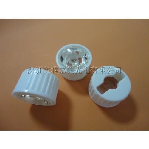 Special offer- LED lens 22.3MM Smooth surface 90 degrees optical lens Contain bracket 1W 3W Reflector Collimator
