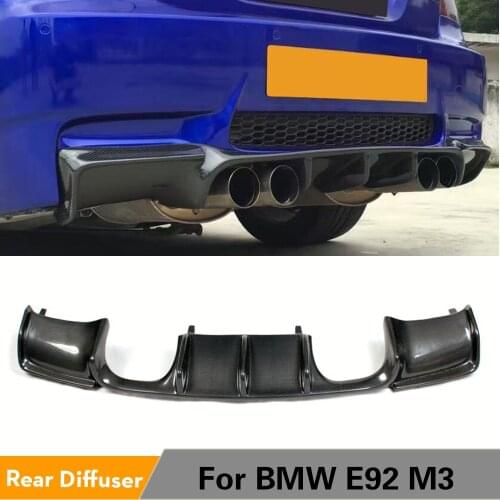 Carbon Fiber / FRP Rear Bumper Lip Diffuser Spoiler for BMW 3 Series E92 E93 M3 Bumper 2008 - 2013 Diffuser