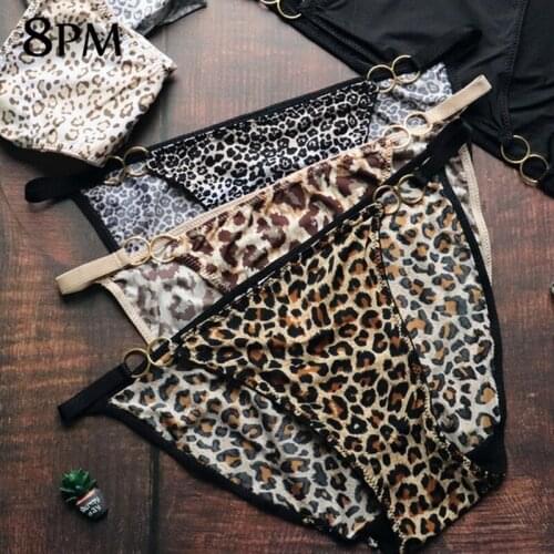 Women G-String Panties Sexy Leopard Pattern Panties Japan Style Hot Sale Knickers Fine Straps Seamless Comfort Underwear Femal