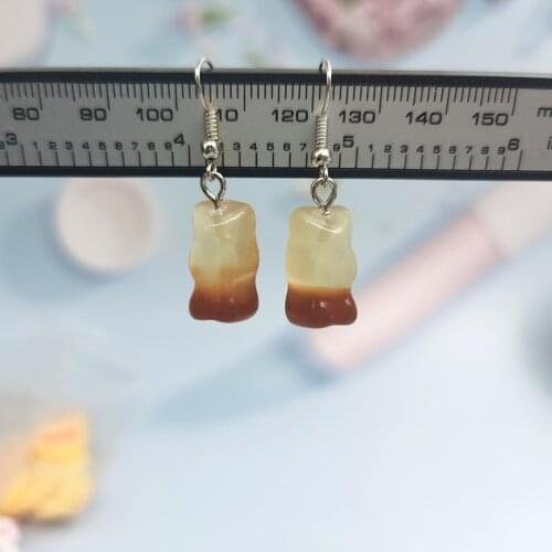 1Pair Lovely Mini Bear Earrings for Girl Cute Drop Dangle Earring Women Creative Simulated Animal Earings Jewelry EP71