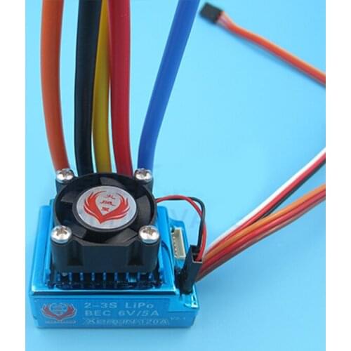 1PC 120A Sensitive Two-Way Brushless ESC Electric Speed Controller for DIY RC Boat Model RC Monster/Off-Road/Crawler Car/Robot