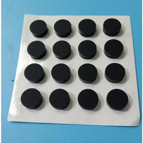 10pcs 1/2/3mm Silicone Gasket Seal Ring Flat Solid Round Square Plain Washer With 3M Glue Cushion Self-adhesive OD4.5~90mm