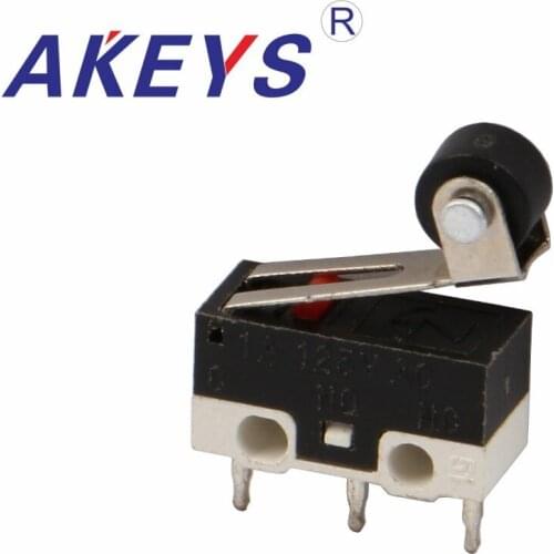 10PCS MS-004 mouse switch oblong micro switch 13.5mm mouse button tripod with roller JL010