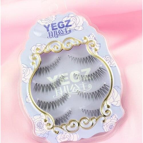 100set 4pair/set Natural Sparse Cross Eye Lashes Extension Makeup Handmade Long False Eyelashes fashion