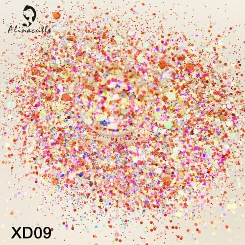 15g/Jar Mixed Color Diamond Sequins In Mixed Sizes For Nails Art Handmade Craft Accessories Scrapbook Shakes DIY Sequins