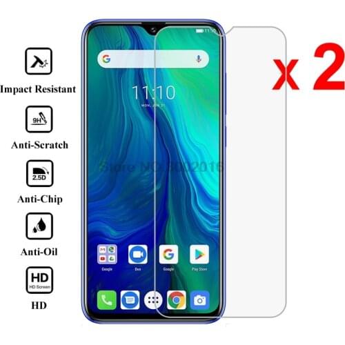 2Pc Tempered Glass for Ulefone Power 6 Screen Protector cover Explosion-proof Mobile phone Film for Ulefone Power 6 Case Glass
