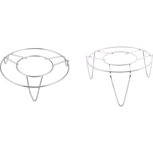 2x Stainless Steel Round Steamer Steam Rack Kitchen Cooking 6 Inch Dia & 3 Inch High