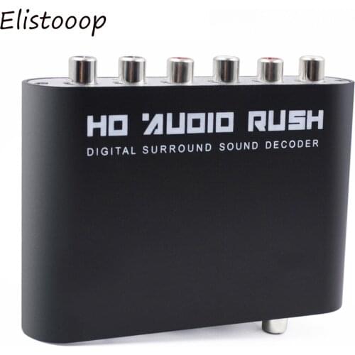 5.1 Audio Decoder Digital DTS Amplifier Analog Converter LPCM To 5.1 Analog Output 2.1 Digital Audio Decoder For DVD PC