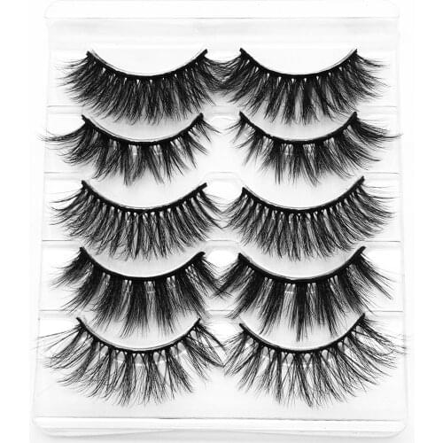 6D Mink Lashes Handmade 100% Natural Silk Eyelashes Natural False Eyelashes Dramatic Volume Fake Lashes Makeup Eyelash Extension