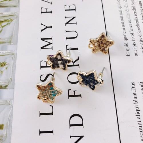 Heart Wool Stuff Stud Earring Accessories Pendant Necklace Supplies for Jewelry Making Accessories Components 6pcs