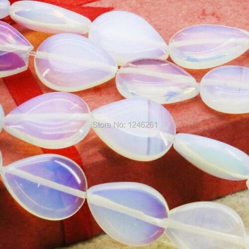 Accessories Sri Lanka Natural Moonstone Water Tears Drop Loose DIY Beads Natural Stone Girl Jewelry making Design 13X18mm 15inch