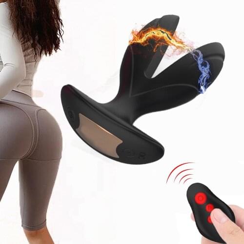 Anal Vibrator Vibrating Butt Plug Prostate Massager With Electric Shock Pulse Prostate Massager Anal Stimulation Sex Toy Couples