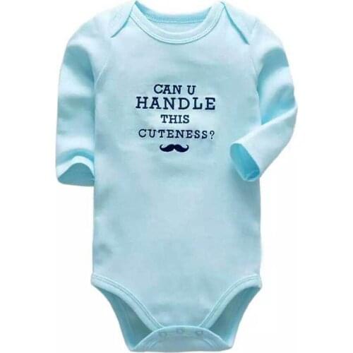 Newborn Bodysuits Baby One Piece Babies Toddler 3-24 Months Long Sleeve Clothes Infant Boys Girls Body suit