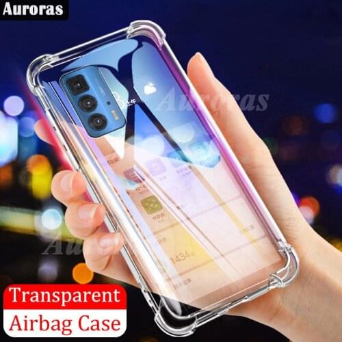 Auroras For Motorola Edge 20 Lite Case Official Original Shockproof Clear Phone Cover For Moto Edge 20 Pro Airbag Case