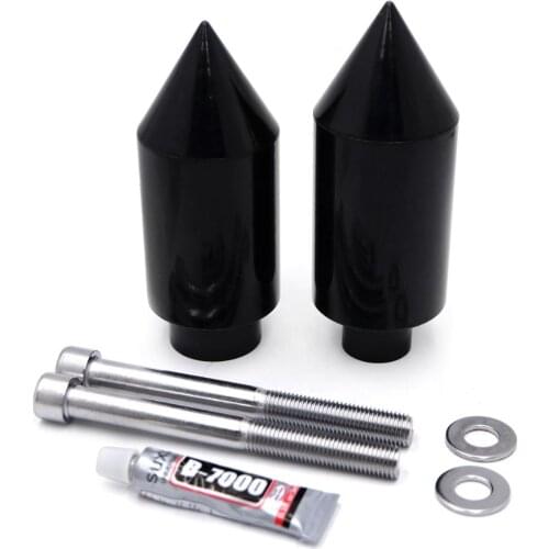 For Honda CBR 600 F4 F4i 1999-2007 Aftermarket free shipping motorcycle parts Spike Frame Slider Crash Protector Black Aluminum