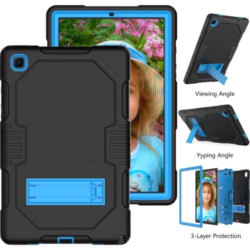 For Samsung Galaxy Tab A7 10.4 2020 T500 T505 Armor Silicone Tablet Case Rugged Duty For Samsung Galaxy T500 SM-T505 + Film+Pen