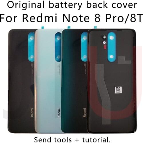 For Redmi Note 8 Pro,100% Original battery back cover,High-quality genuine glass rear case replacement for Xiaomi note8 pro