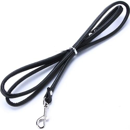 Pet Cat Puppy Dogs Leash Long Smooth PU Leather Leashes Solid Color Dog Walker Dog Girl Boy Leashes Pink Blue Red Black