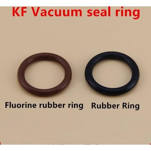 KF Vacuum Bracket Sealing Ring Center Bracket O-ring Quick Mounting Clamp Rubber/Fluorine Rubber Ring KF16/25/40/50