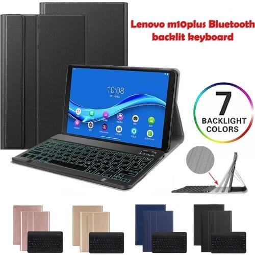 Backlit Keyboard For Lenovo Tab M10 Fhd Plus Tb-x606f Tb-x606x 10.3 2021case Wireless Bluetooth Keyboard Russian Keyboard Cover