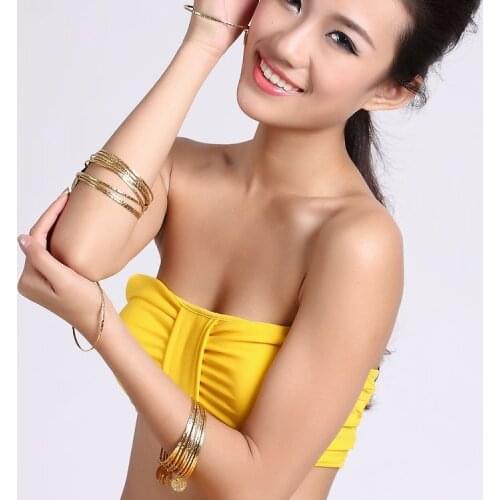 Belly dance hand ring / bracelet belly dance Metal hanging coin jewelry gold silver