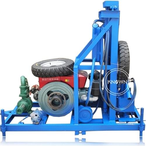 22HP Diesel Small Tube Water Bore Well Drilling Machine Hard Rock 80m Deep Water Well Drilling Machines For Sale