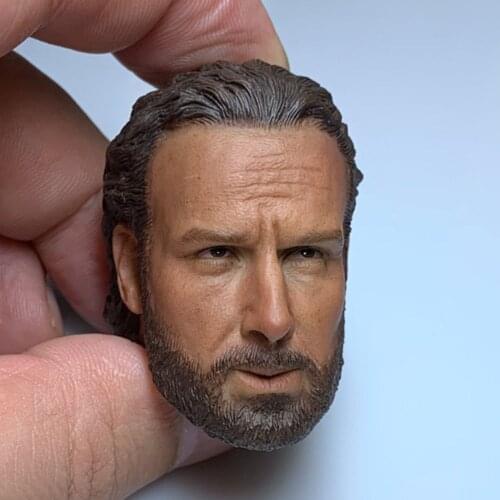 1/6 scale American zombie movie sheriff head sculpture for 12 inch action figure