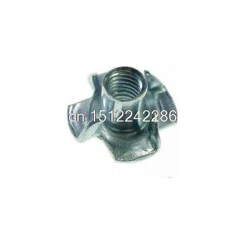 Lot25 Metric M12 Zinc Plated Steel T Nuts Blind Nuts 4 Prongs Knock In Wood