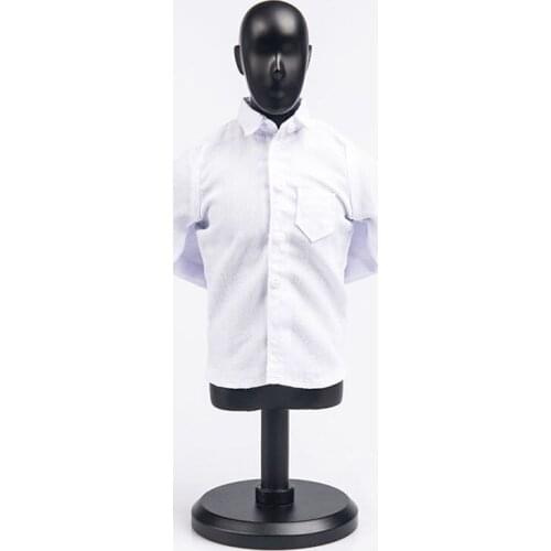 TYM056 1/6 Male White Shirt Model T-shirt Clothes Accessories for 12" Soldier Action Figure Body