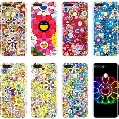 Flower Smile Soft Silicone Phone Case For Huawei Y3 Y5 Y6 II Y7 2017 Pro Back Cover For Huawei Y5 Y6 Y7 Prime 2018 Y9 2019 Case