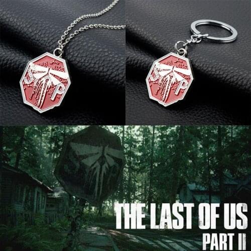 New Game The Last of Us Part II 2 Firefly Logo Badges 3D Enamel Metal Pendant Necklaces For Women Men Fans Jewelry Gift