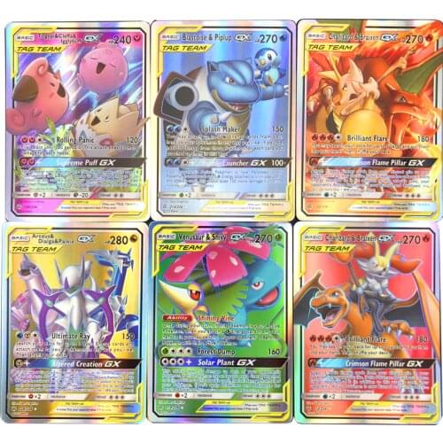 NEW Arrival 10-300pcs Card GX EX Collection Trading Pokemones Cards For Funs Gift Children English Version Toy