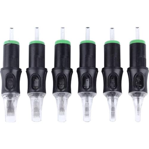 10pcs Disposable Tattoo Cartridge Needles Sterilized Charmant Permanent Makeup Machine Gun Tattoo Pen Accessories